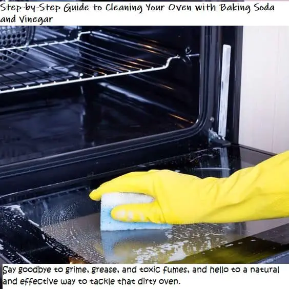 How To Clean An Oven With Baking Soda and Vinegar